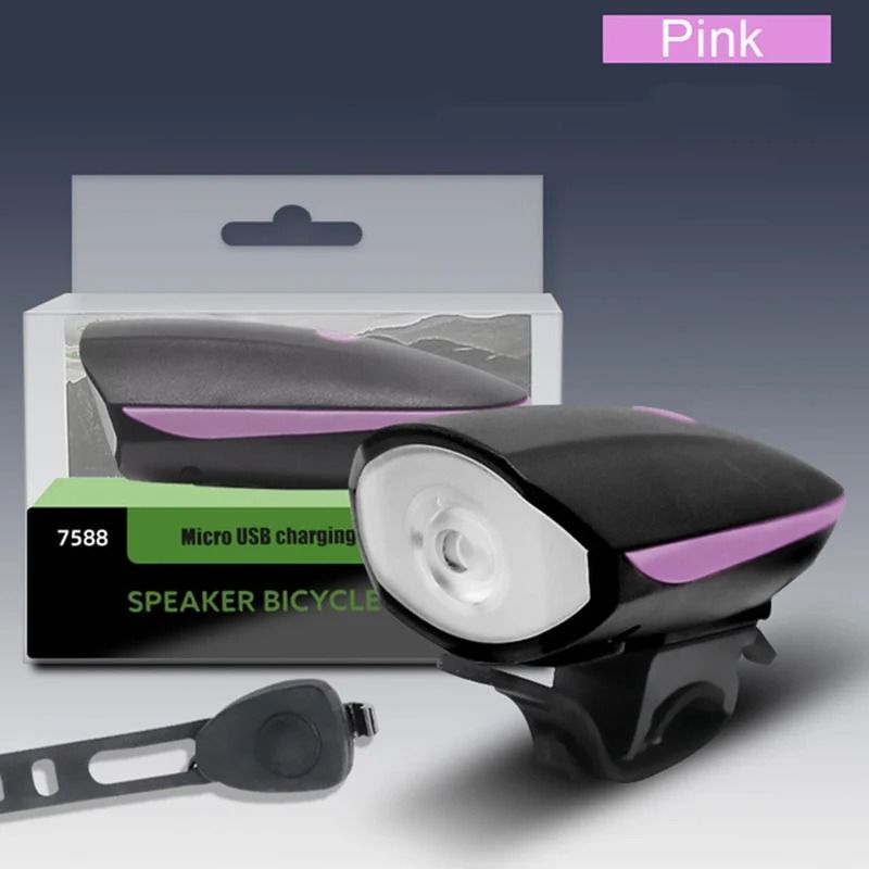 USB Rechargeable Bicycle Light Set Front And Rear With Horn 15