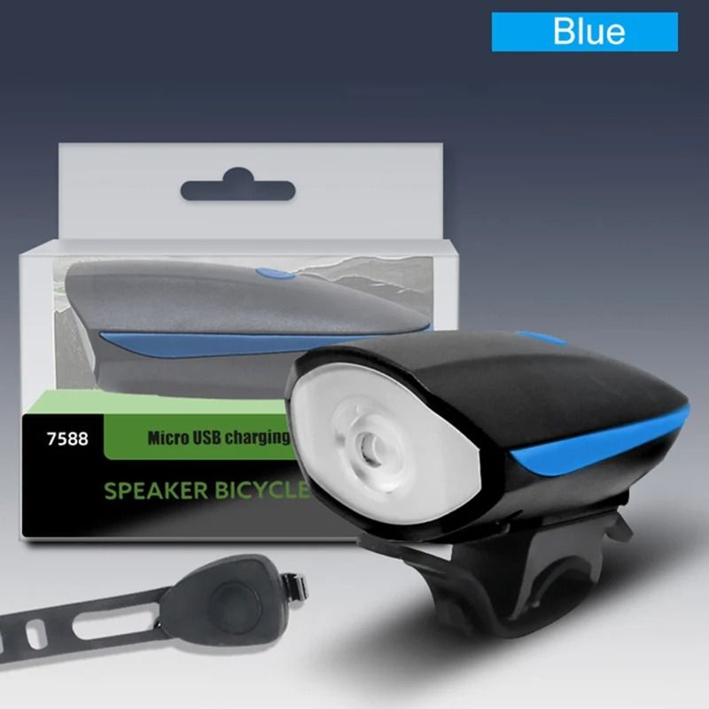 USB Rechargeable Bicycle Light Set Front And Rear With Horn 8