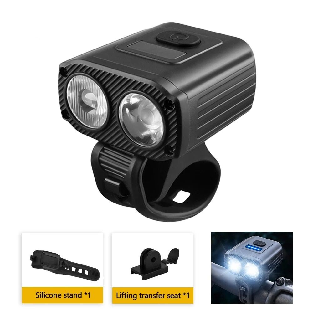 USB Rechargeable Bicycle Front Light Mountain Road Bike Headlamp 0