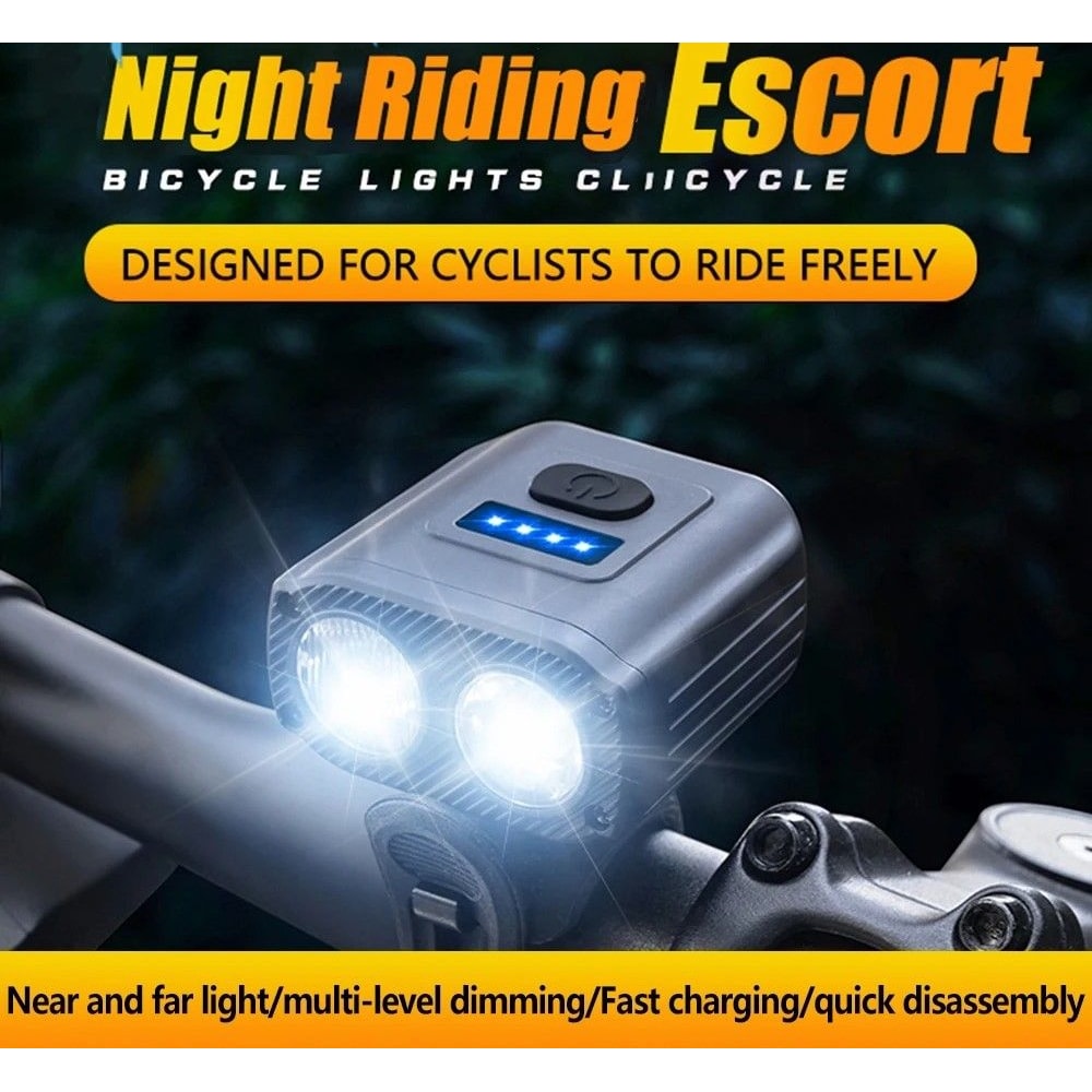 USB Rechargeable Bicycle Front Light Mountain Road Bike Headlamp 1