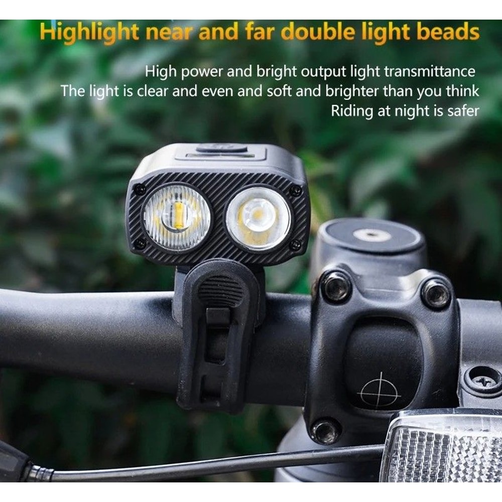 USB Rechargeable Bicycle Front Light Mountain Road Bike Headlamp 2