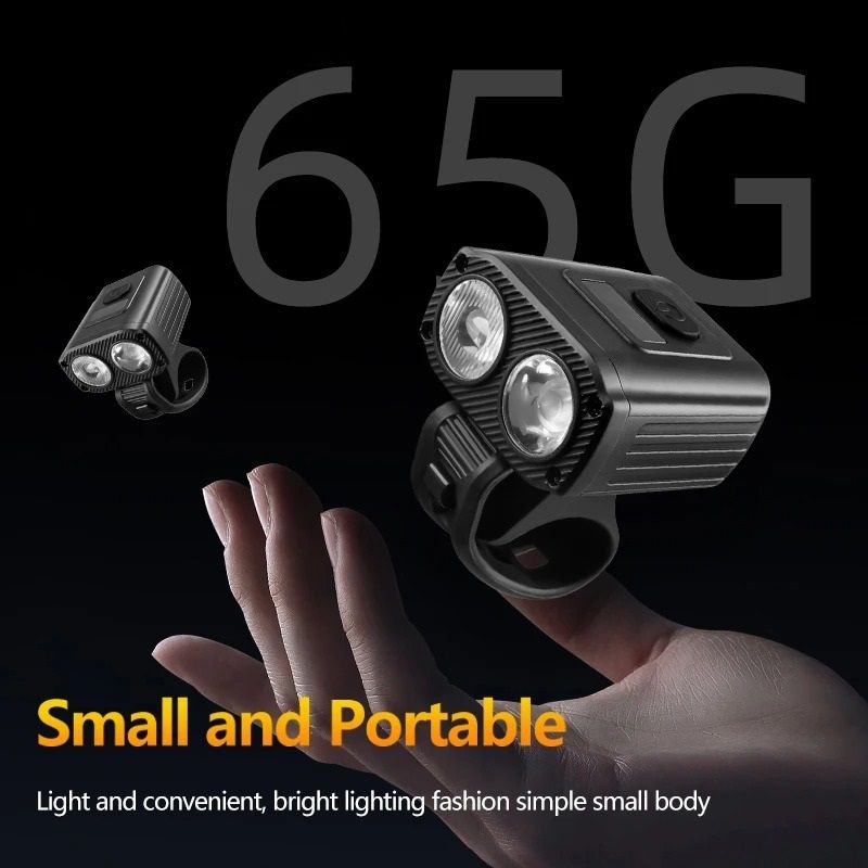 USB Rechargeable Bicycle Front Light Mountain Road Bike Headlamp 4