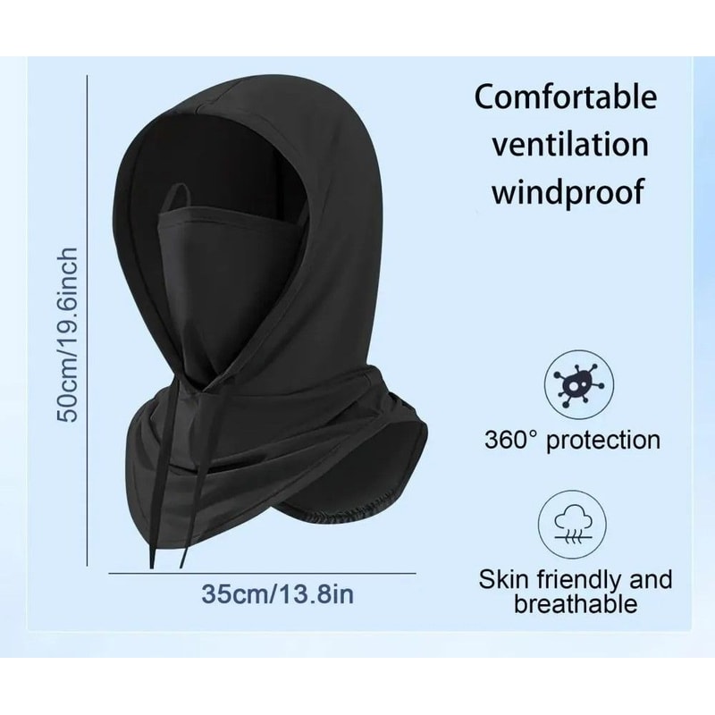 Unisex Full Face Sun Protection Mask Breathable Outdoor Sports Cap 2