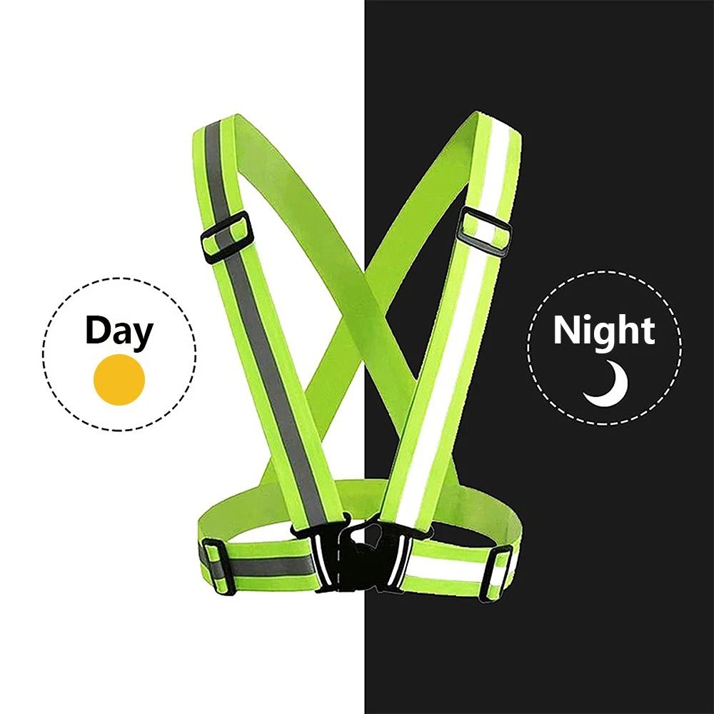 Adjustable Reflective Safety Vest For Cycling Running And Outdoor Activities 3