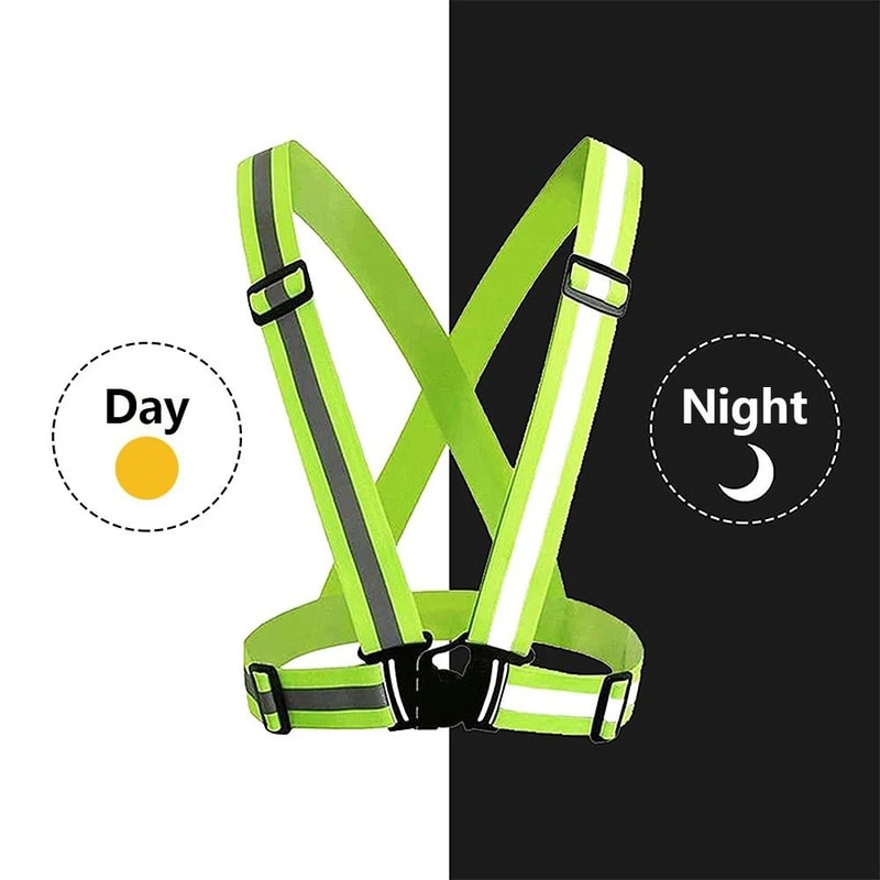 Adjustable Reflective Safety Vest For Cycling Running And Outdoor Activities 3