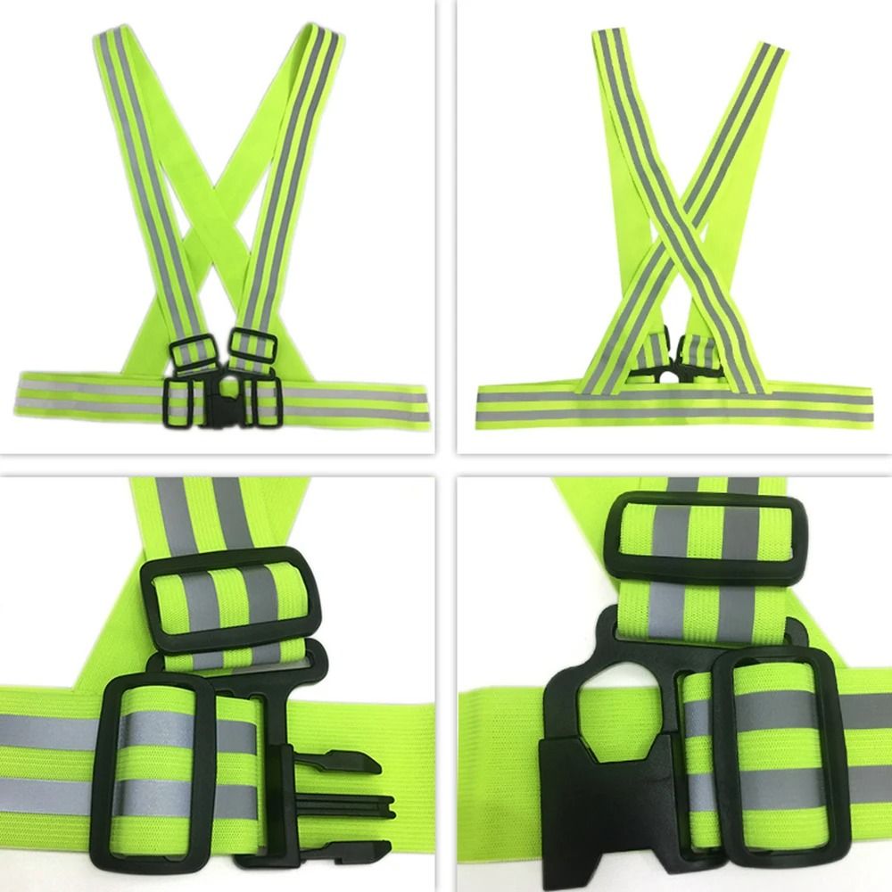 Adjustable Reflective Safety Vest For Cycling Running And Outdoor Activities 4