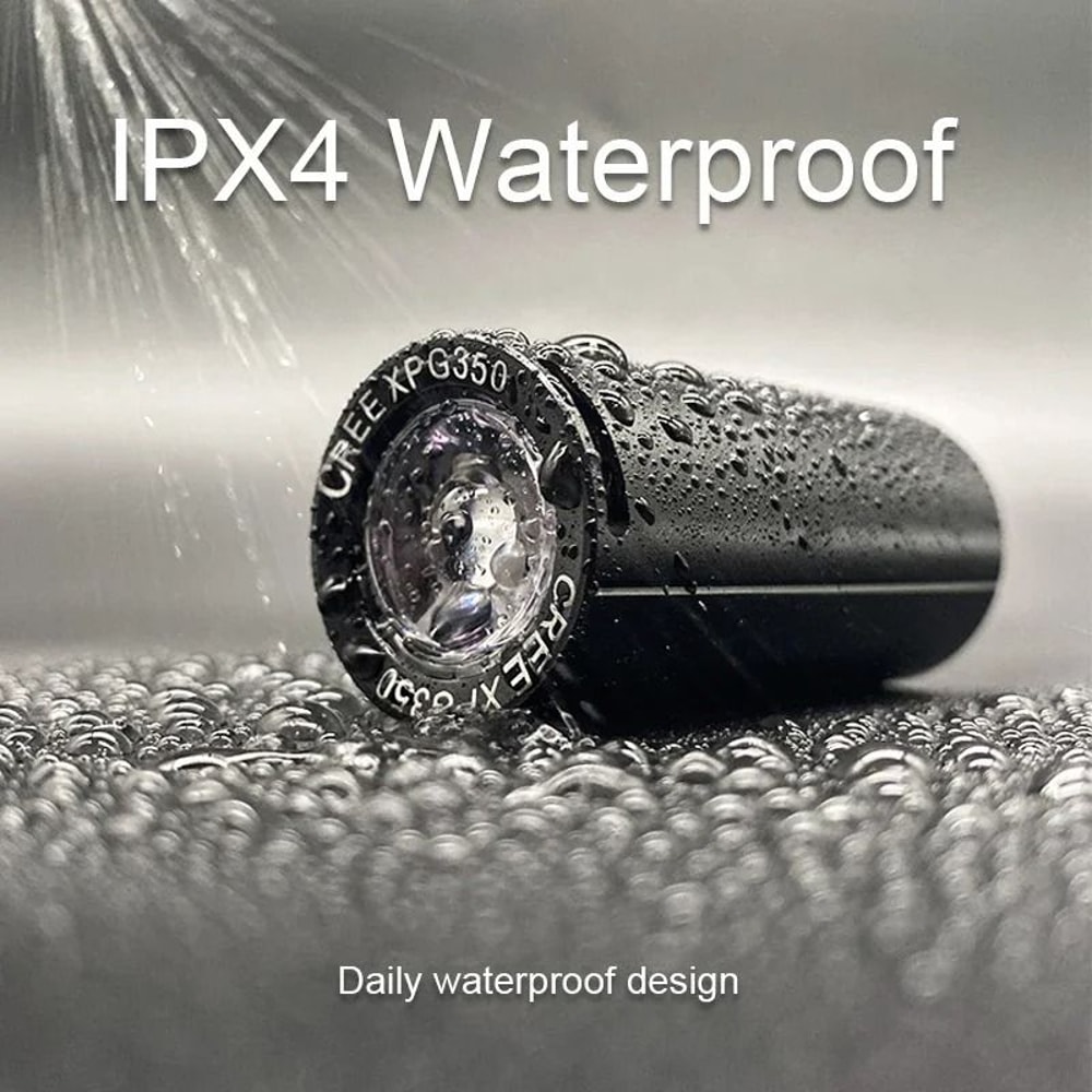 USB Rechargeable Mini Bicycle Front Light Waterproof LED Headlight 4