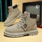 Step Out In Style And Comfort With These Men High Top Leather Boots Designed For Everyday Wear Moto 2