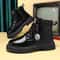 Step Out In Style And Comfort With These Men High Top Leather Boots Designed For Everyday Wear Moto 3