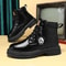 Step Out In Style And Comfort With These Men High Top Leather Boots Designed For Everyday Wear Moto 3