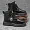 Step Out In Style And Comfort With These Men High Top Leather Boots Designed For Everyday Wear Moto 7