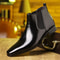 Men Genuine Leather Chelsea Boots Thick Sole Ankle Shoes 1