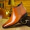 Men Genuine Leather Chelsea Boots Thick Sole Ankle Shoes 5