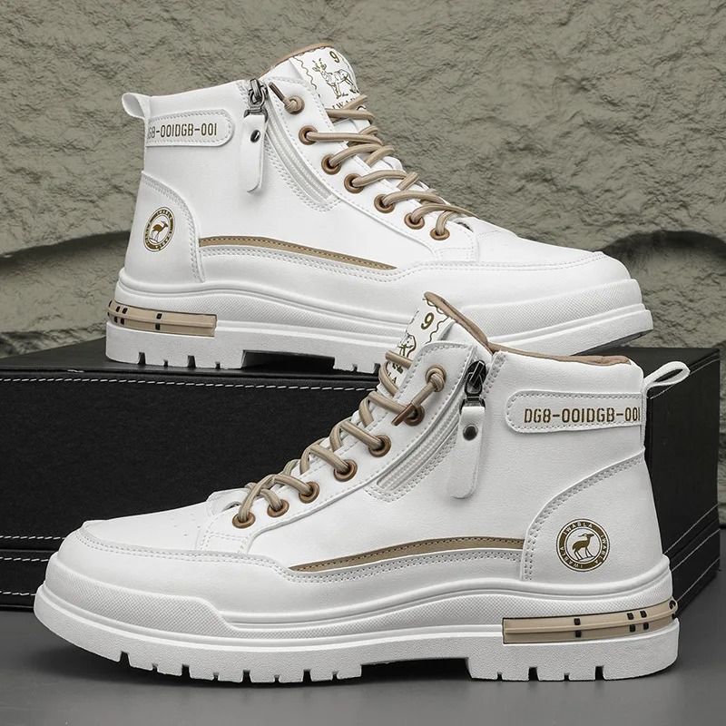 Breathable Casual Men Ankle Boots Retro High Quality Platform Shoes 6