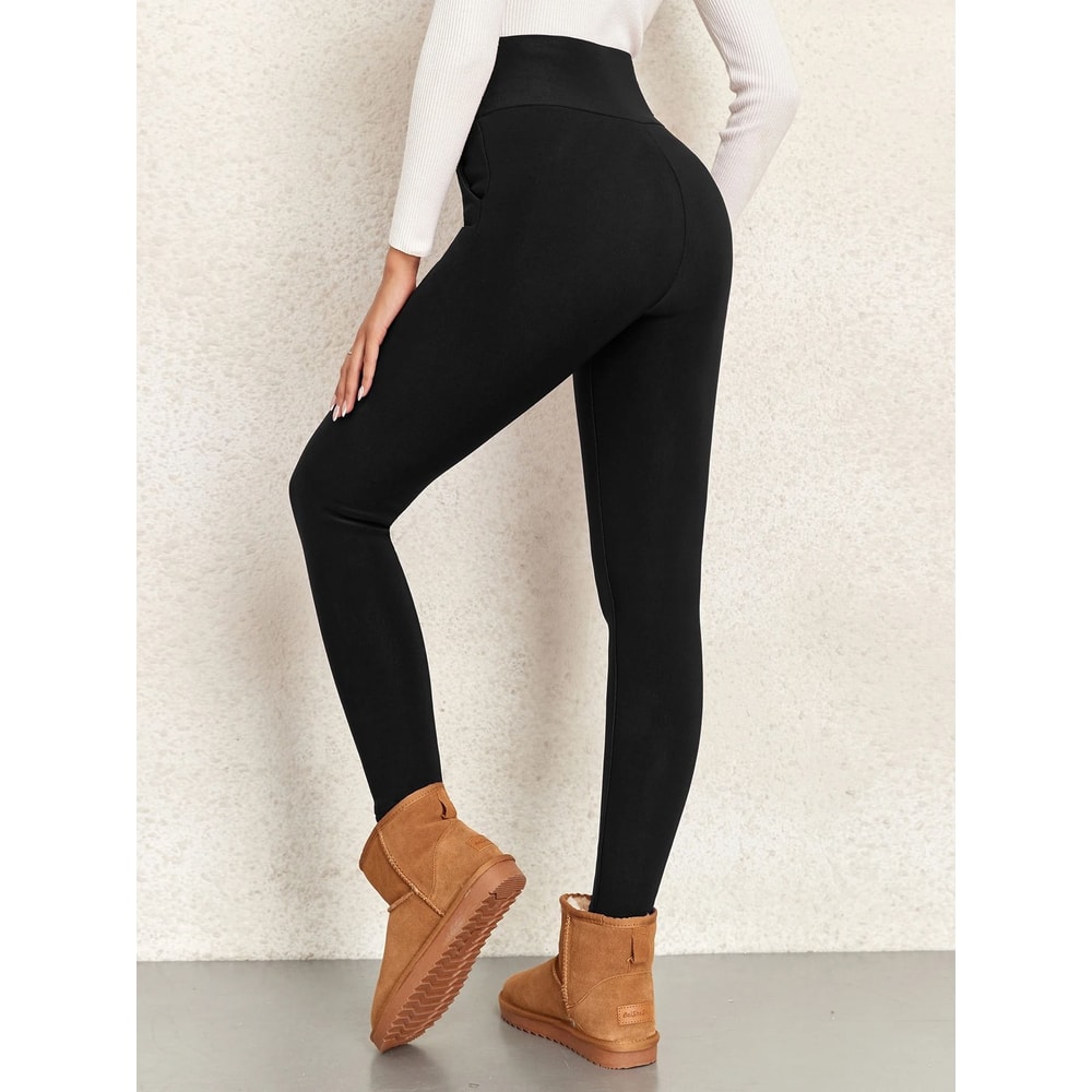 Thermal Velvet High Waist Winter Leggings For Women Thick Fleece Lined Warm Leggings 5