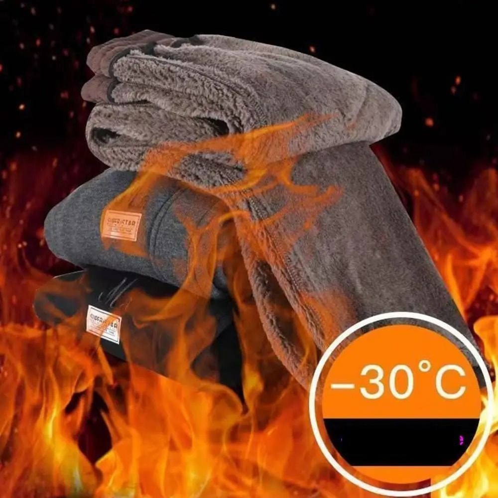 Women High Waist Thermal Sweatpants Thick Fleece Lined Harem Trousers With Pockets 4