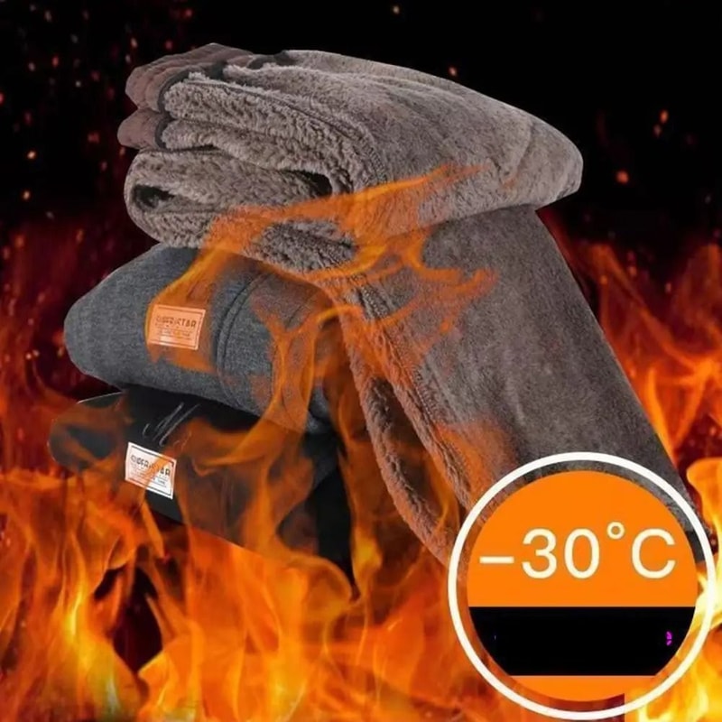 Women High Waist Thermal Sweatpants Thick Fleece Lined Harem Trousers With Pockets 4