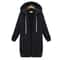 Women Thick Fleece Hooded Parka Jacket Winter Zip Up Sweatshirt Sports Outwear 4