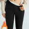 Thermal Lamb Wool Lined Running Leggings Thick Fleece Winter Warm Leggings For Women 0
