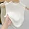 Slim Fit Knitted Tank Top Sleeveless Short Pullover Sweater For Women 0