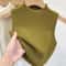 Slim Fit Knitted Tank Top Sleeveless Short Pullover Sweater For Women 2