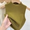 Slim Fit Knitted Tank Top Sleeveless Short Pullover Sweater For Women 2