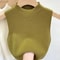 Slim Fit Knitted Tank Top Sleeveless Short Pullover Sweater For Women 8