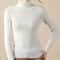 Elegant Ribbed Turtleneck Cashmere Soft Knit Pullover Basic Winter Jumper For Women 19