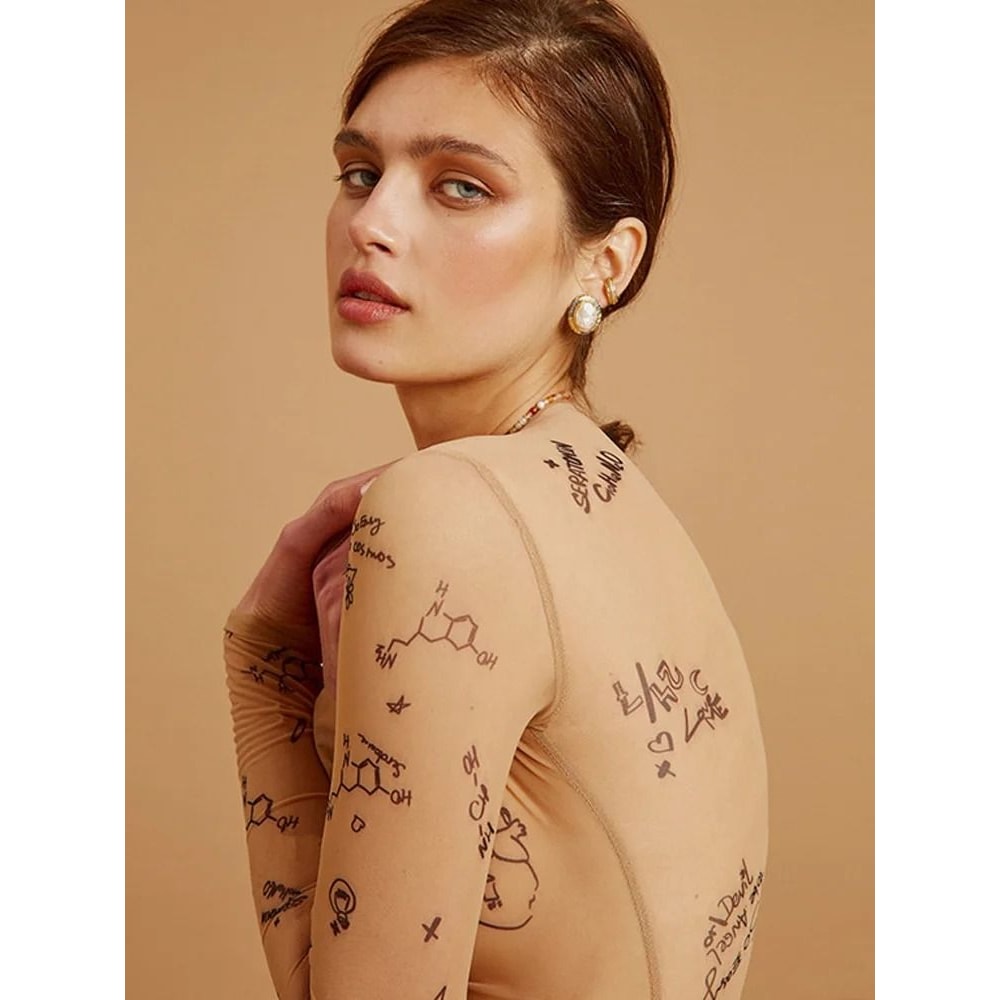 Women Sexy Slim Fit Long Sleeve Bodysuit O Neck One Piece Top 4