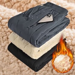 women winter lambswool fleece lined warm jogger sweatpants