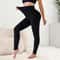 Women Ribbed Fleece Lined High Waist Thermal Leggings Slim Fit Pants 4