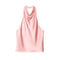 Women Satin Halter Neck Backless Summer Camisole Top 1