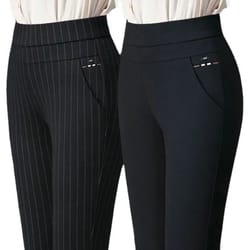 women high waist stretch slim pencil pants casual spring trousers