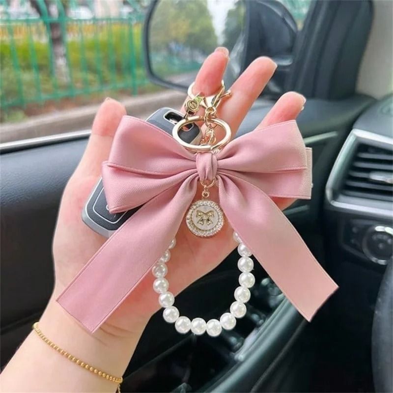 Elegant Large Bow Keychain Ornament For Bags And Headphone Case Accessories 0