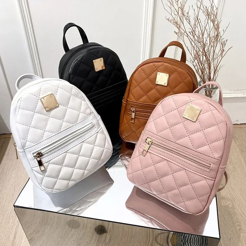 Elegant Embroidered Korean Style Women Backpack Stylish Floral Daily Travel Bag 0