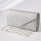 Elegant Silver Glitter Envelope Evening Bag Shiny Ladies Chain Shoulder Bag For Weddings Parties 6