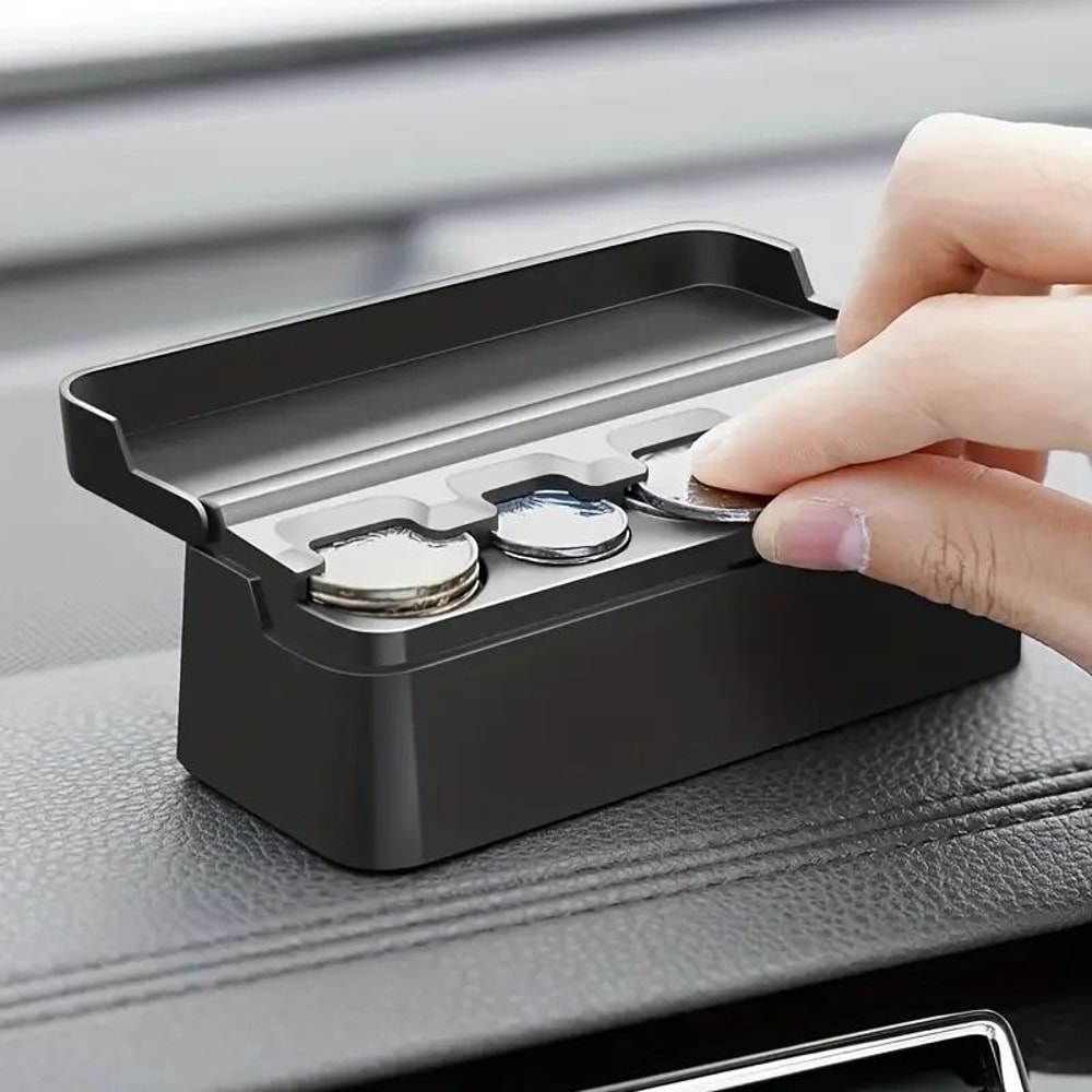 Universal Car Coin Holder Change Organizer 48Capacity Money Dispenser Storage For Cars And Trucks 0