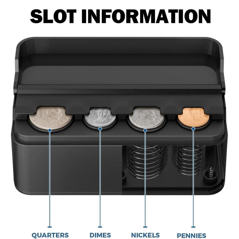 Universal Car Coin Holder Change Organizer 48Capacity Money Dispenser Storage For Cars And Trucks 2