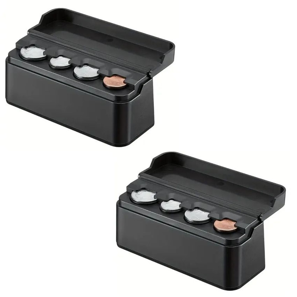 Universal Car Coin Holder Change Organizer 48Capacity Money Dispenser Storage For Cars And Trucks 7