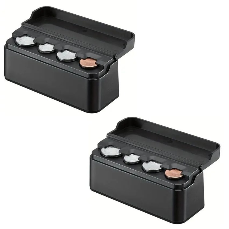 Universal Car Coin Holder Change Organizer 48Capacity Money Dispenser Storage For Cars And Trucks 7