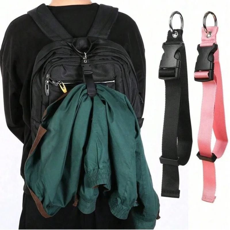 Portable Bag Luggage Strap External Fixed Belt With Release Buckle And Jacket Holder 0