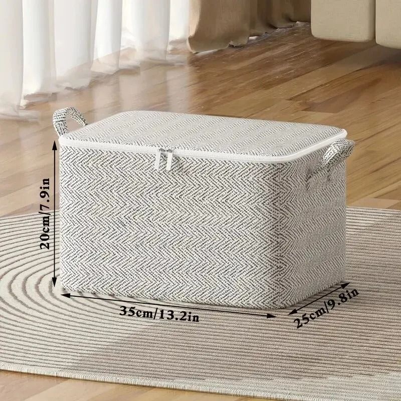 Household Large Capacity Storage Bag Non Woven Closet Wardrobe Organizer For Quilts And Clothing 6
