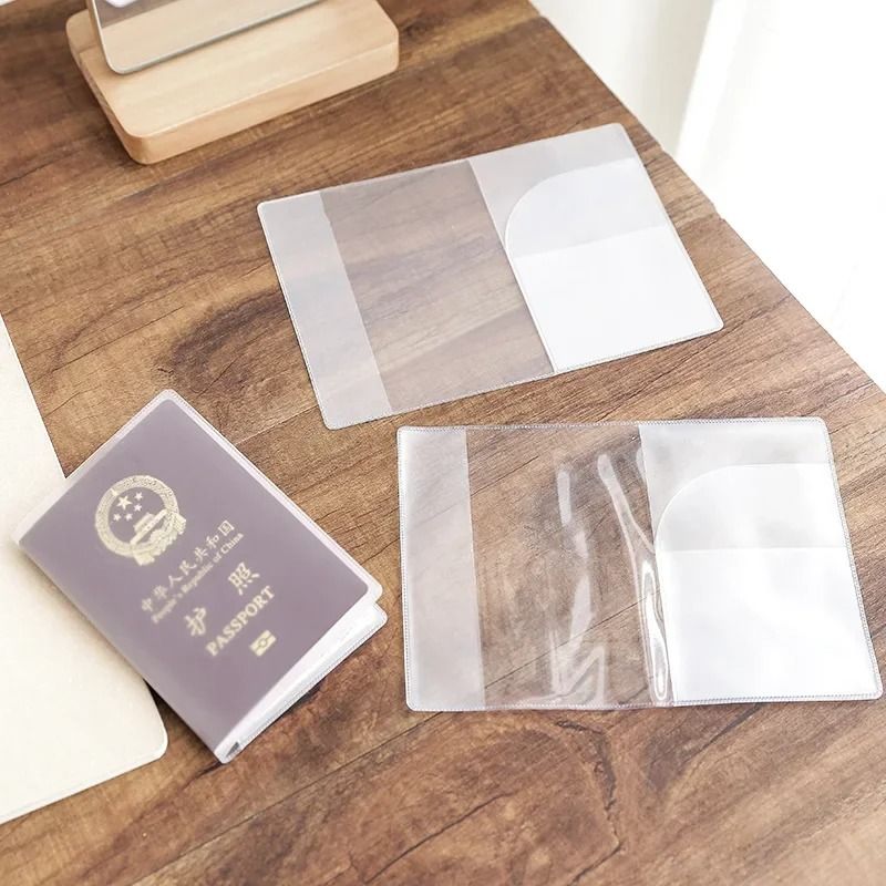 Transparent Frosted Passport Protective Cover Waterproof PVC Document Case For Travel 2