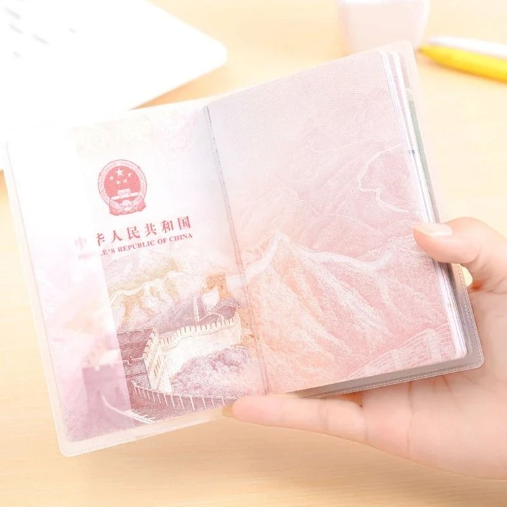 Transparent Frosted Passport Protective Cover Waterproof PVC Document Case For Travel 4