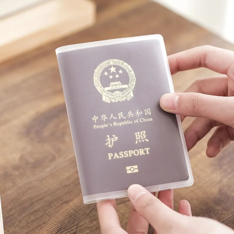 Transparent Frosted Passport Protective Cover Waterproof PVC Document Case For Travel 7