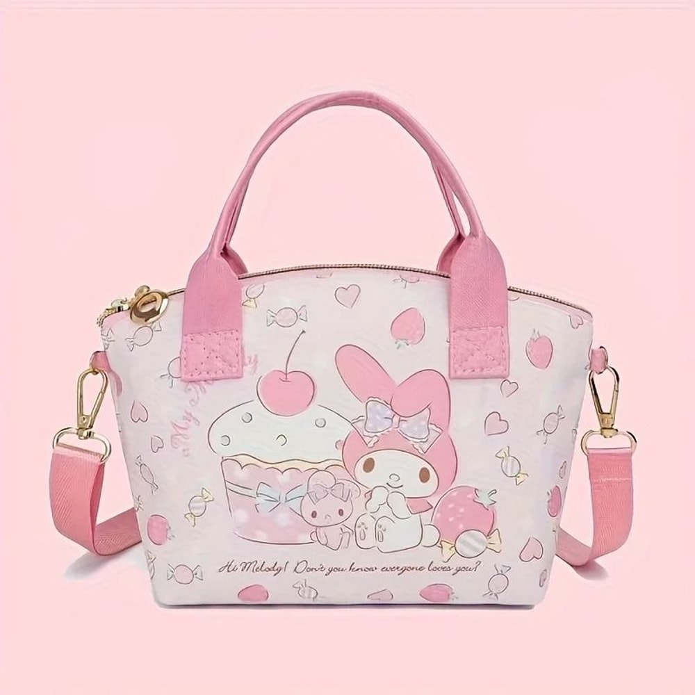 Lightweight Sanrio Cute Handbag Large Capacity Crossbody Shopping Bag 9