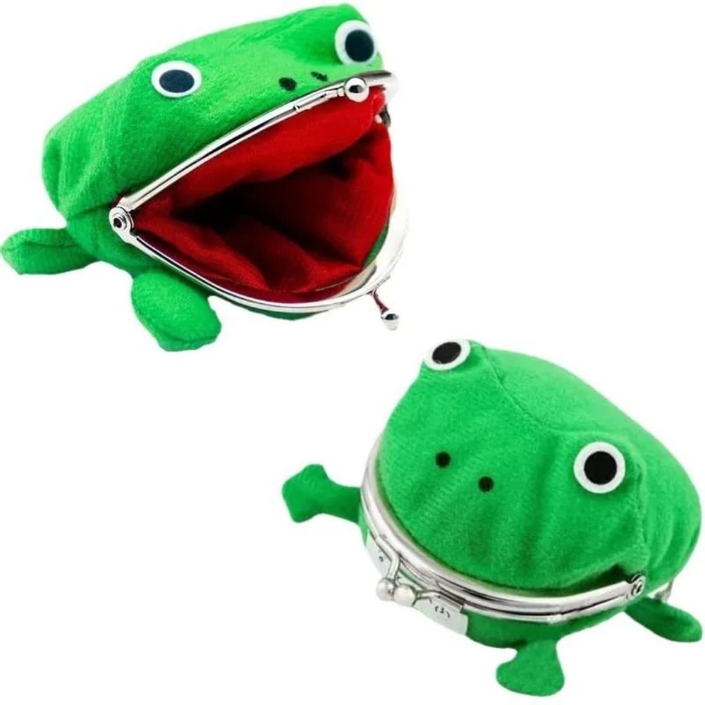 Plush Frog Coin Wallet Anime Ninja Cosplay Purse Halloween Role Playing Gift 2