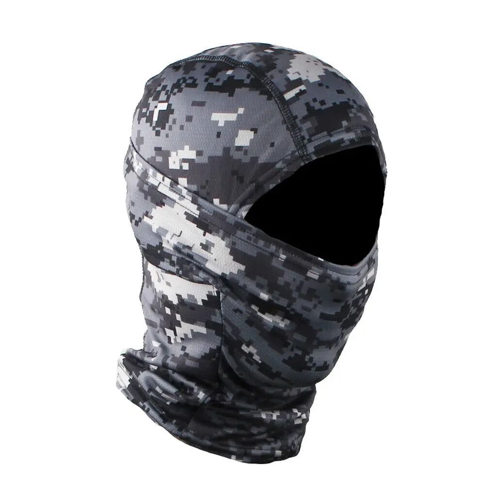 Tactical Full Face Balaclava Hood And Neck Gaiter Headwear For Fishing And Outdoor Sports 11