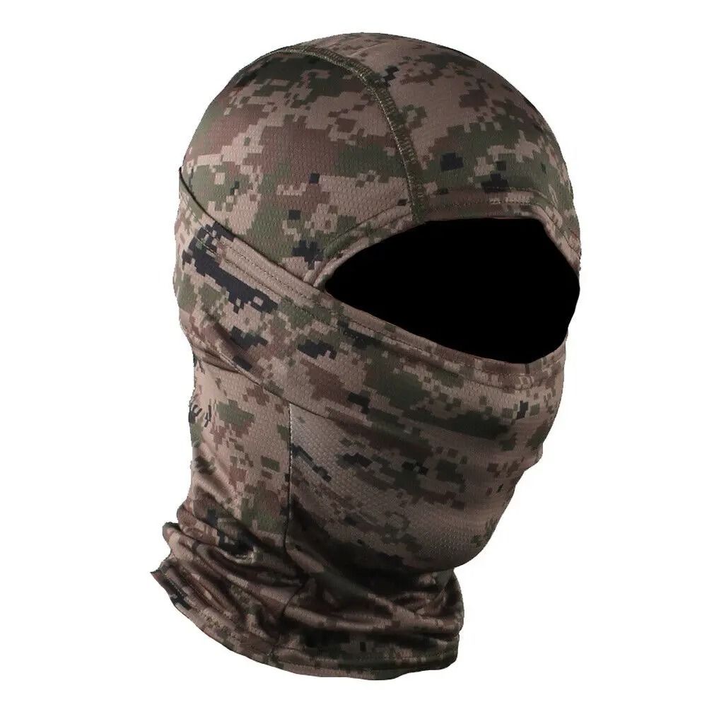 Tactical Full Face Balaclava Hood And Neck Gaiter Headwear For Fishing And Outdoor Sports 6