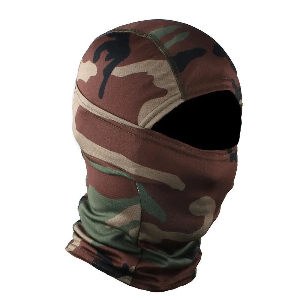 Tactical Full Face Balaclava Hood And Neck Gaiter Headwear For Fishing And Outdoor Sports 7